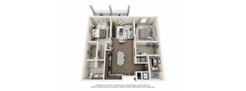 a 1 bedroom floor plan  villas at