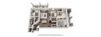 2 bedroom floor plan  the residences at