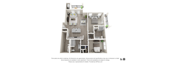 a 1 bedroom floor plan  sierra  2100 sq ft