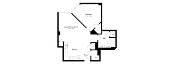 a floor plan of a house with an open floor plan