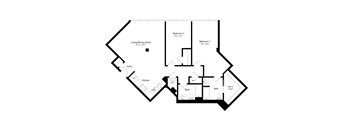 a floor plan of a house showing the bedrooms and baths
