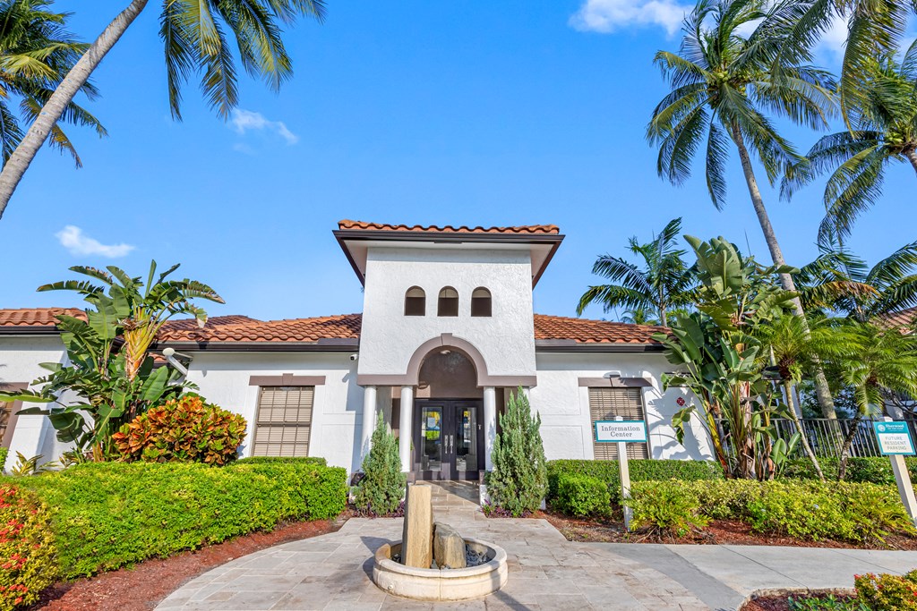 Clubhouse office entrance