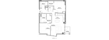floor plan of the second floor of the renovated home