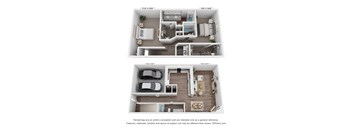 A floor plan of a two-story house with dimensions and a disclaimer at the bottom.