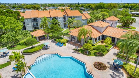 A large house with a pool in the backyard.