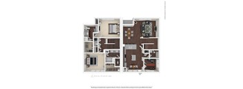 A floor plan of a two-story residential building with labeled rooms.