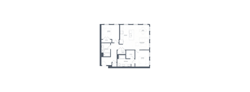 A floor plan of a house with labeled rooms such as "DINING" and "BATH".