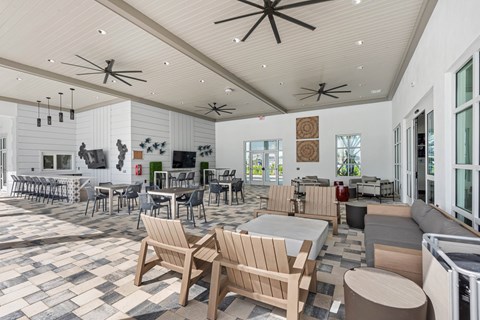 the clubhouse at the preserve at great pond apartments in windsor ct