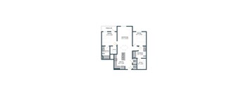 A floor plan of an apartment with a FRESH AIR area, a DREAM area, a REFRESH area, and a CREATE area.
