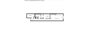 A floor plan of a unit at 1313 Randolph Street.