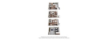 A series of four images showing different floor plans of a house.