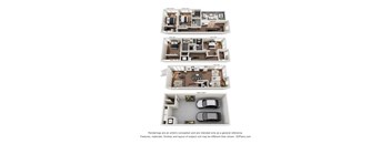 A set of four images showing different floor plans of a house.
