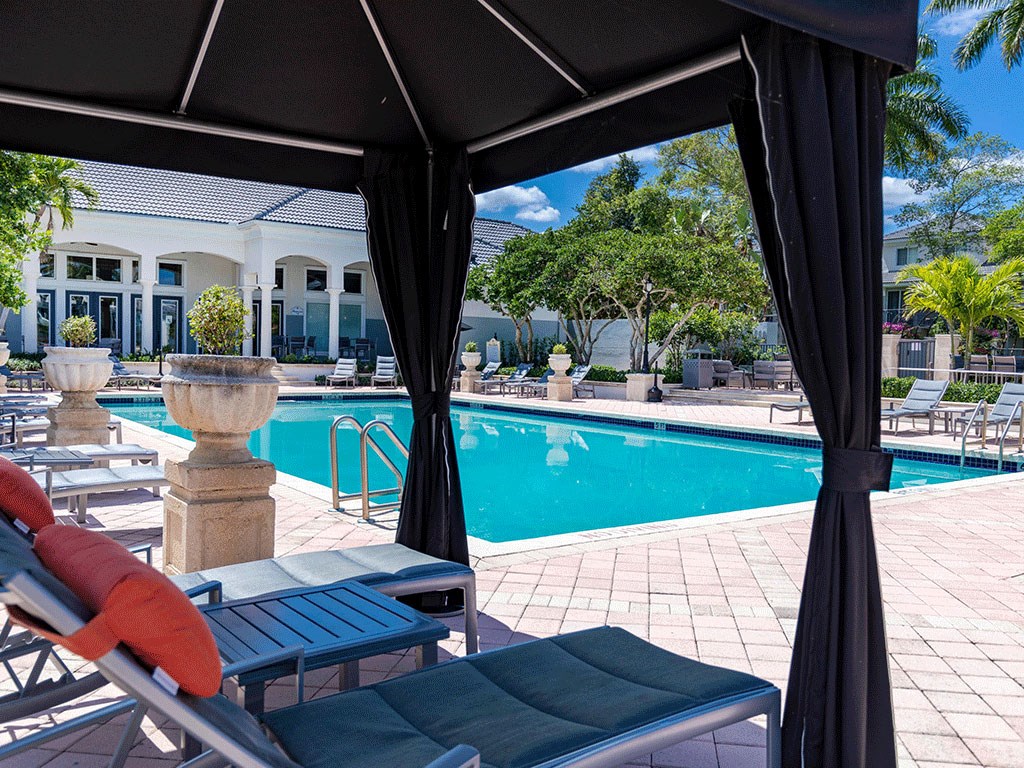 the swimming pool at the resort