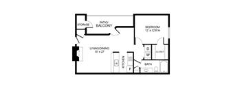 the bed room floor plan