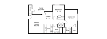 a floor plan of a house