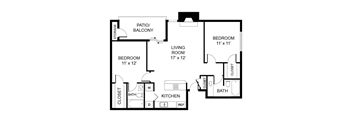 the bed room floor plan