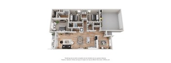 the floor plan of villas at the crossings apartments