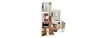 North Creek Apartments 2 bed 2 bath 930 sqft