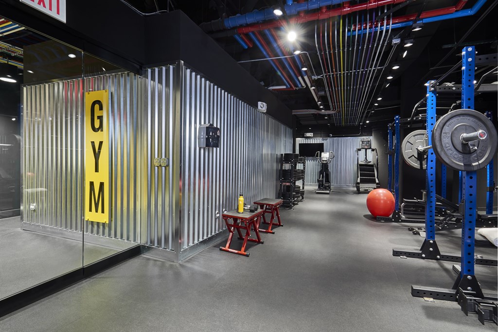 Interior view of fitness center