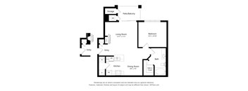 Westlake Greens one bed one bath 707 sqft