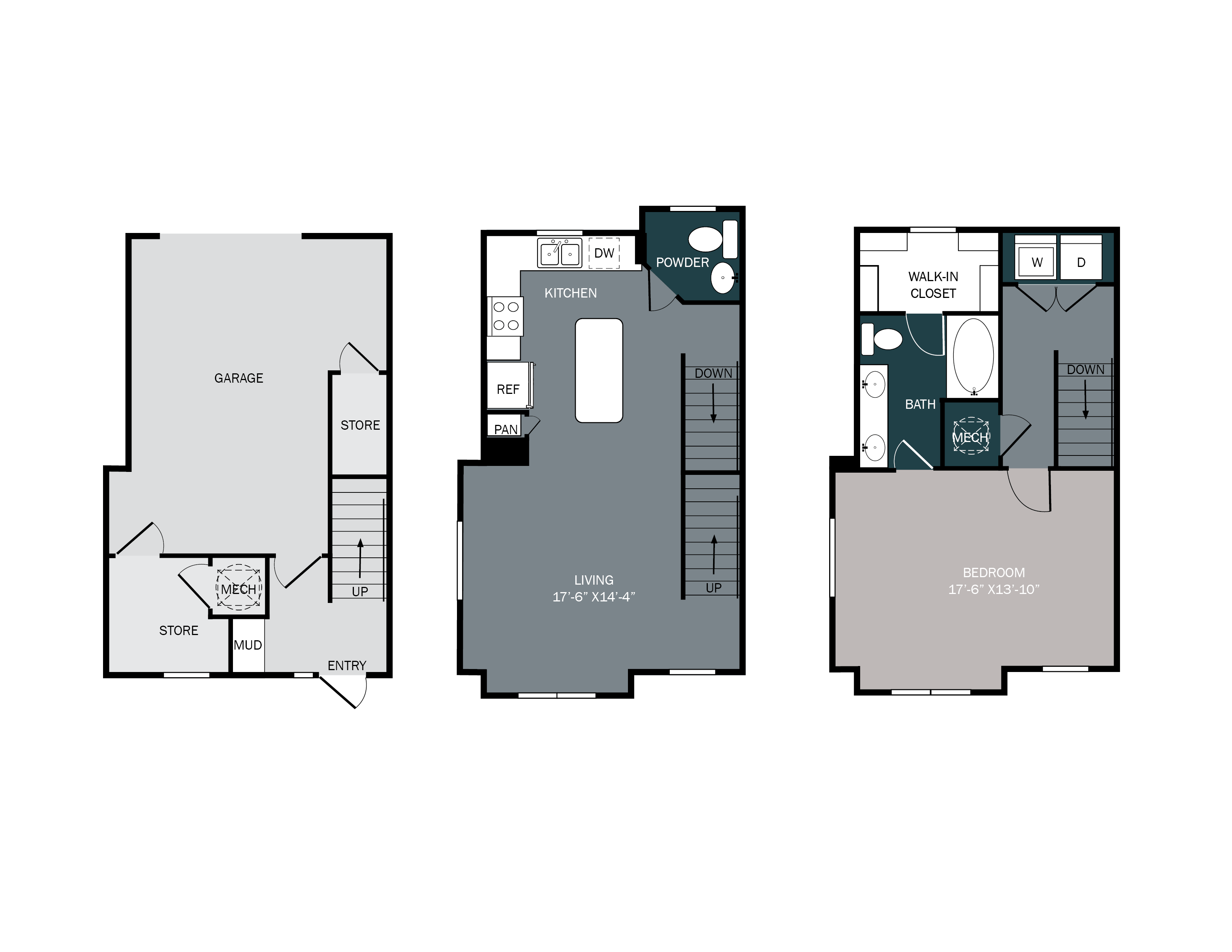 3 bedroom 3 bath townhome with attached garage