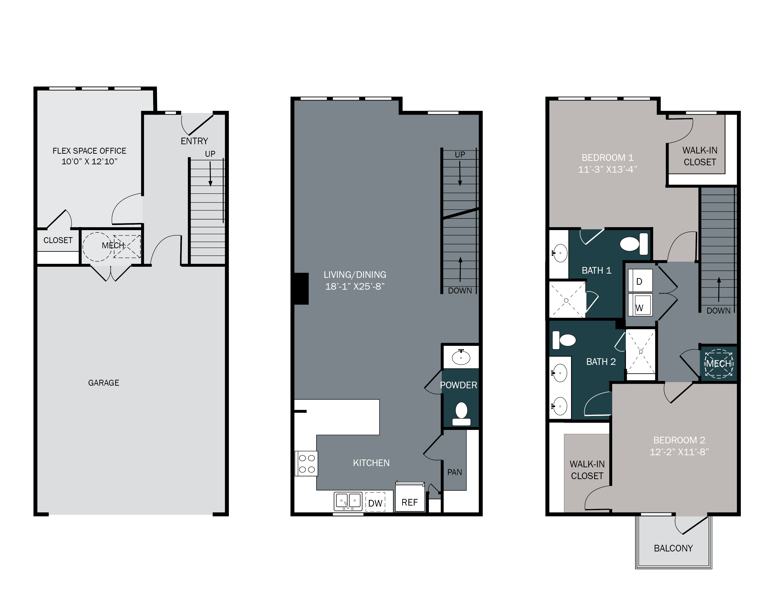 Spacious 2 bedroom 2 bath townhome with attached garage