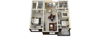 the floor plan of our apartments at Lake Susan Apartments in Chanhassen, MN