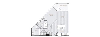 blueprint of 2 bedroom floor plan of a 2103 sq ft