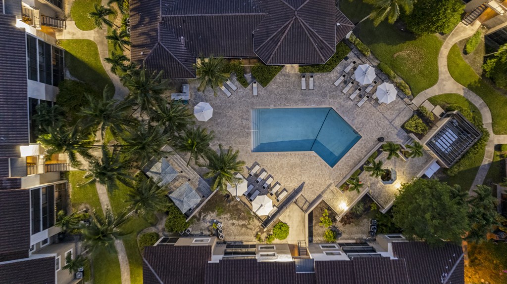 arial view of the resort