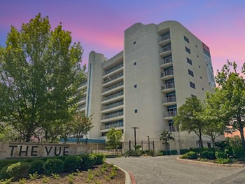 Exterior entry view of the The VUE at twilight - Photo Gallery 3