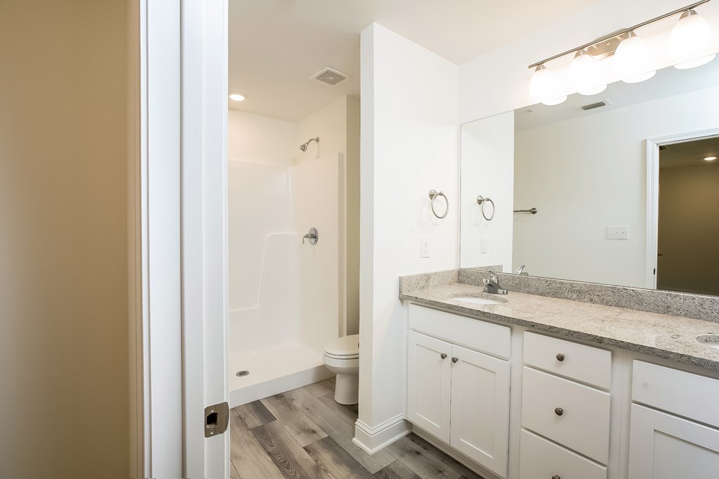 bathroom with modern finishes
