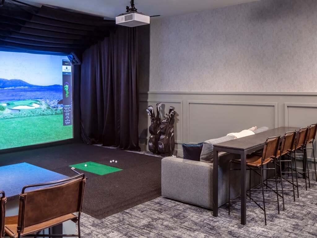 365 Nicollet Golf Simulator Room