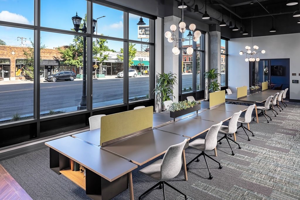 Meeting room and work stations