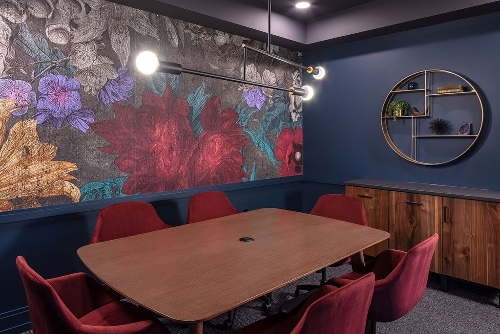 table in resident lounge