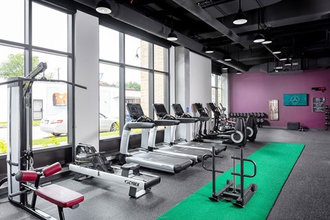 Interior Fitness Center - at Harper Apartments in St Paul, MN