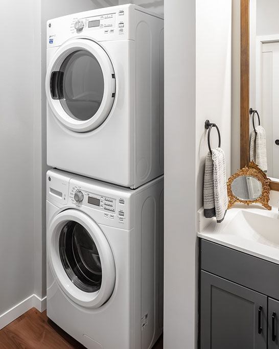 In unit laundry  at Harper Apartments in St Paul, MN