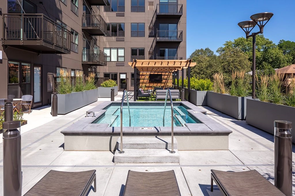 Pool exterior -  at Harper Apartments in St Paul, MN