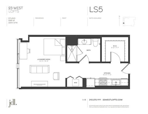 14 W. Superior St. Studio-3 Beds Apartment for Rent - Photo Gallery 123