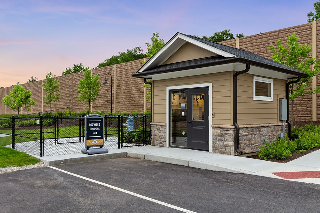 Exterior view of pet spa and pet park