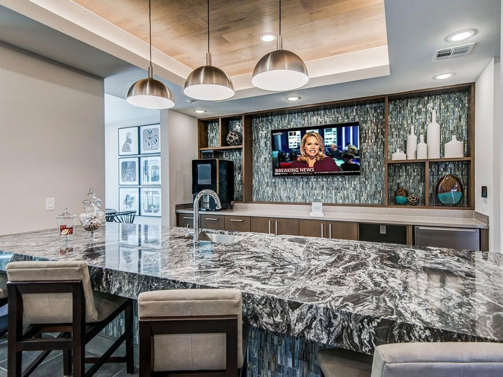 Community kitchen area perfect for meeting friends and neighbors