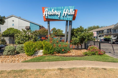 Monument Sign At Community Entrance