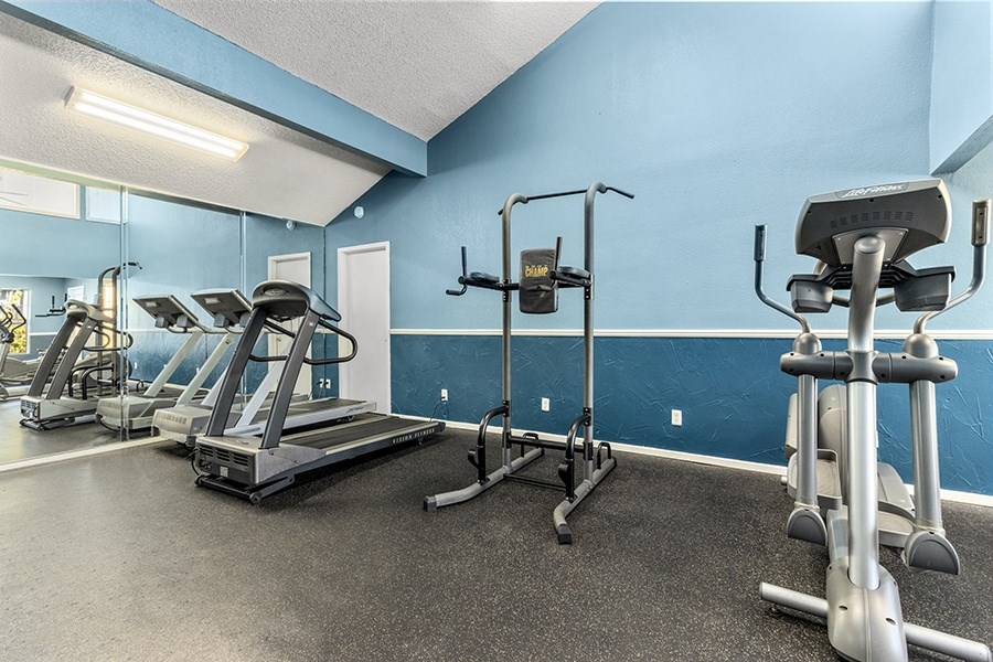 Cardio machines in fitness center