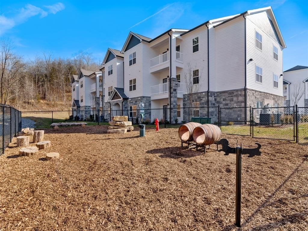 our apartments have a fenced in dog park and playground