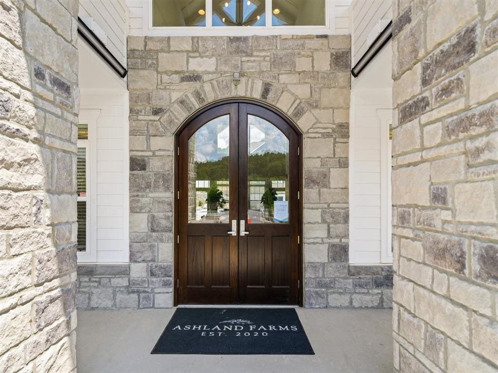 the front door of the administration building