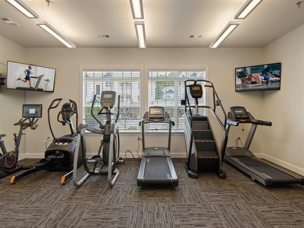 the gym in our apartments is equipped with cardio equipment