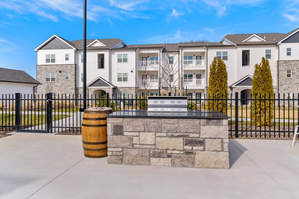 Ashland Farms Outdoor BBQ Grilling Station Next to Pool