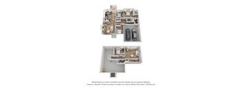 a floor plan of a 3 bedroom apartment