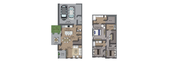 Three Bedroom, Two and a Half Bathroom Rental Home in Grand Prairie, TX with Spacious Kitchen with Great Storage, Stainless Steel Appliances, and a Two Car Garage