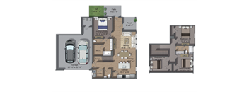 Four Bedroom, Two and a Half Bathroom Rental Home in Grand Prairie, TX with Spacious Kitchen with Great Storage, Stainless Steel Appliances, and a Two Car Garage