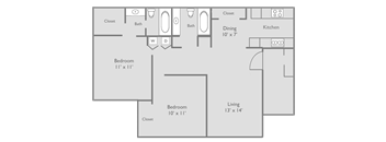 a floor plan of a house with a swimming pool